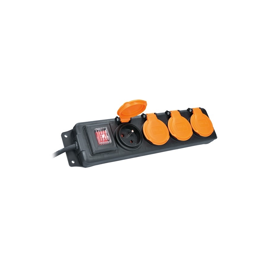 Cavo di prolunga con interruttore 4P 5m IP44