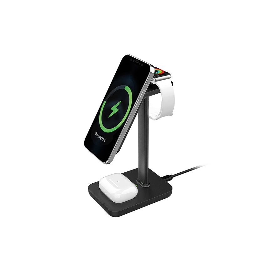 Base di ricarica wireless da tavolo 3 in 1 23W