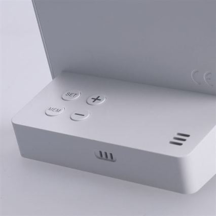 Digitales Thermometer 5V/2xAAA + 2xAAA weiß