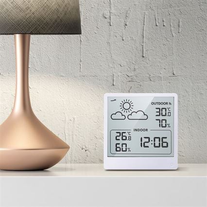 Termometro digitale 5V/2xAAA + 2xAAA bianco