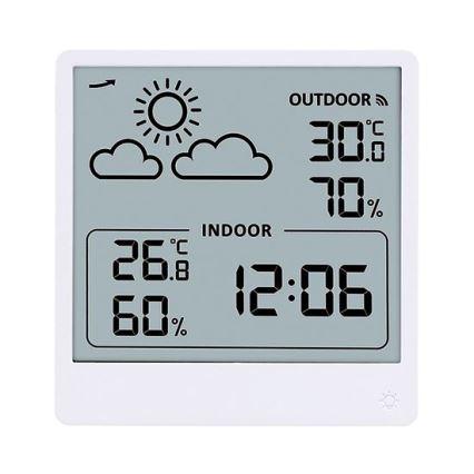 Termometro digitale 5V/2xAAA + 2xAAA bianco