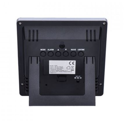 Station météo avec écran LCD 230V noire