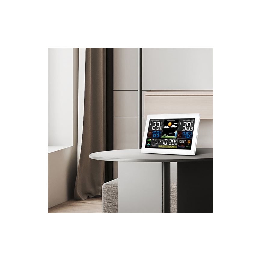 Stazione meteo con display LCD a colori 5V/2xAA + 2xAA