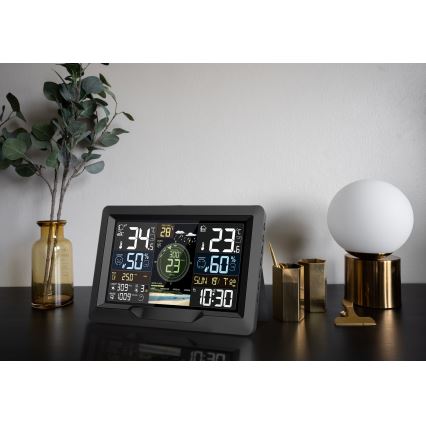Station météo professionnelle avec écran couleur LCD 5V/2xAA + 3xAA + 2xAA Wi-Fi Tuya