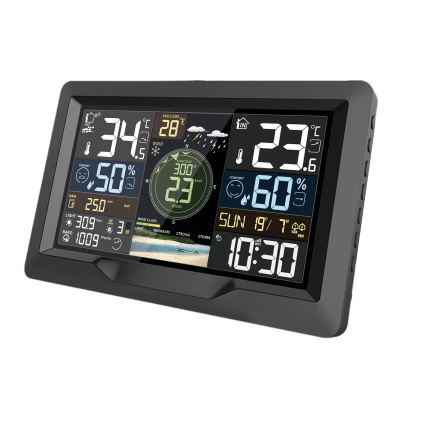 Station météo professionnelle avec écran LCD couleur 2xAA Wi-Fi Tuya