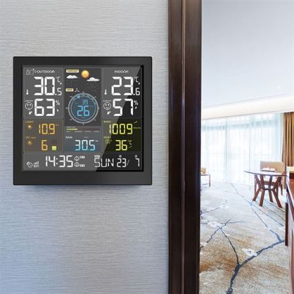 Stazione meteorologica professionale con display LCD 5V/2xAA + 3xAAA Wi-Fi