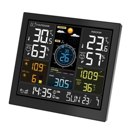 Stazione meteorologica professionale con display LCD 5V/2xAA + 3xAAA Wi-Fi