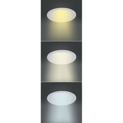 Faretto LED da incasso 6W/230V 3000/4000/6000K, diam. 12 cm, bianco