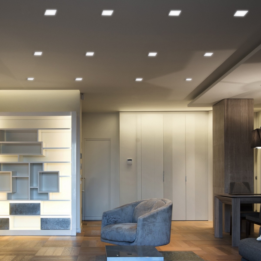 Lampada da incasso LED/6W/230V 3000/4000/6000K 12x12 cm bianca