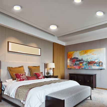 Plafoniera LED da soffitto 12W 230V 3000/4000/6000K Ø17 cm bianca