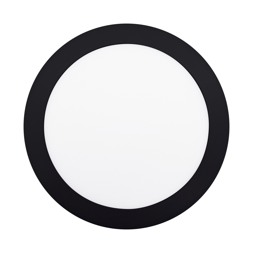 Plafonnier LED/18W/230V 3000/4000/6000K noir rond