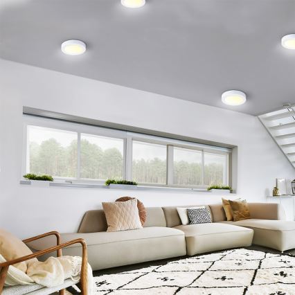 Plafoniera LED 18W/230V 3000/4000/6000K Ø 22,5 cm bianca