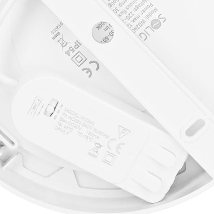 LED-Aufputz-/Einbaupanel 2-in-1 LED/12W/230V 3000/4000/6000K Ø17cm IP54 weiß