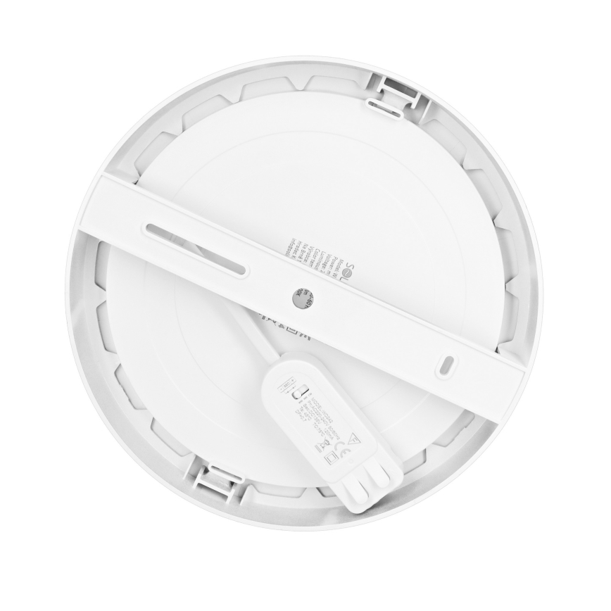 LED-Deckenpanel 2-in-1 Aufputz/Einbau 18W/230V 3000/4000/6000K Ø 22,5 cm IP54 Weiß