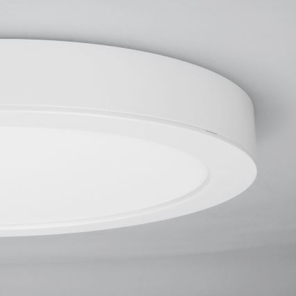 Pannello LED 2 in 1 incasso/superficie 18W/230V 3000/4000/6000K Ø 22,5 cm IP54 bianco