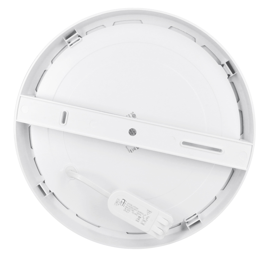 Pannello LED a plafone/da incasso 2-in-1 24W/230V 3000/4000/6000K Ø 30 cm IP54 bianco