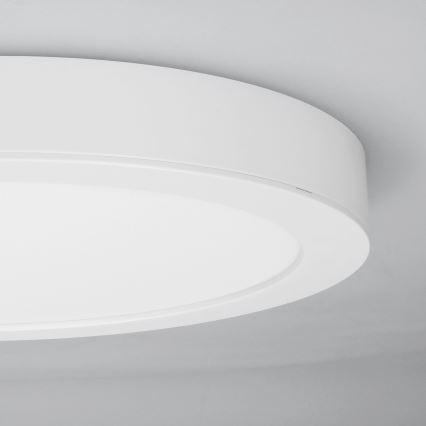 Pannello LED a plafone/da incasso 2-in-1 24W/230V 3000/4000/6000K Ø 30 cm IP54 bianco