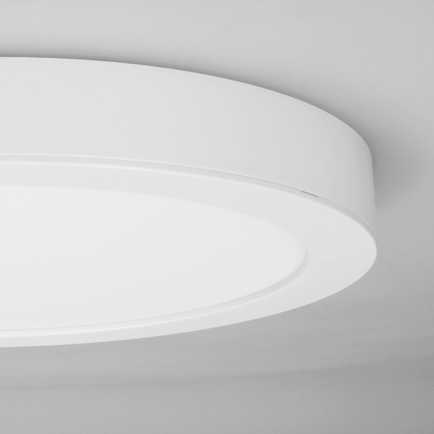 Pannello LED a plafone/da incasso 2-in-1 24W/230V 3000/4000/6000K Ø 30 cm IP54 bianco