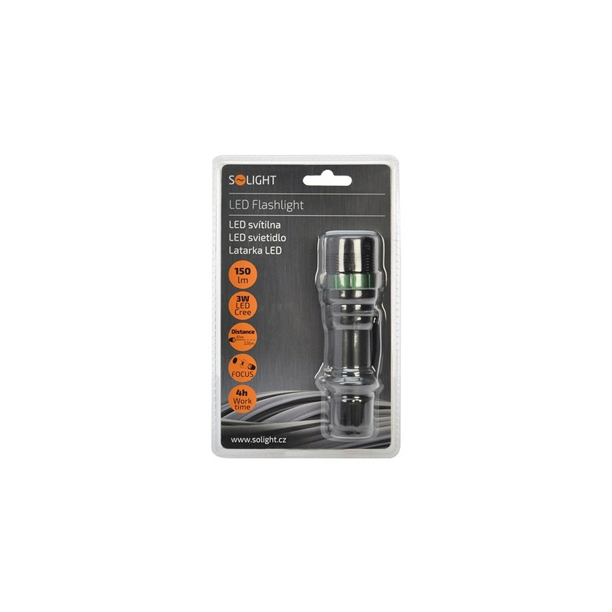 torcia LED LED/3W/3xAAA