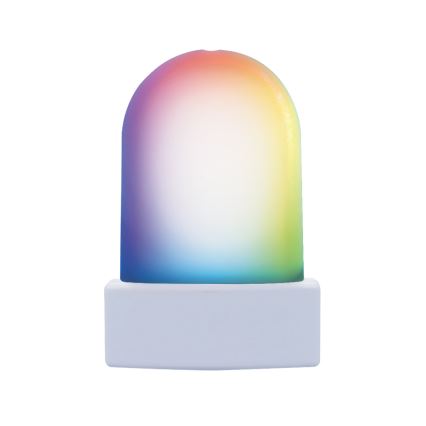 Lampe d'orientation LED RGB sur prise avec détecteur de crépuscule LED/0,5W/230V
