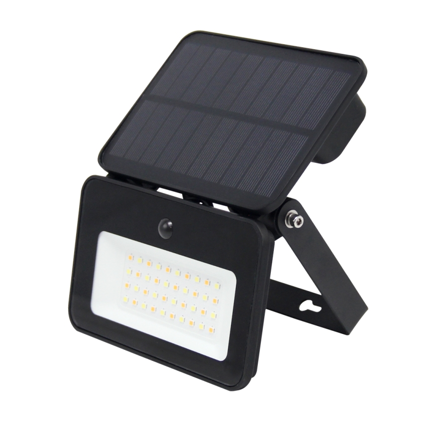 Proiettore solare LED dimmerabile con sensore di movimento e crepuscolare LED/6W/2200 mAh 3000/4000/6500K IP65