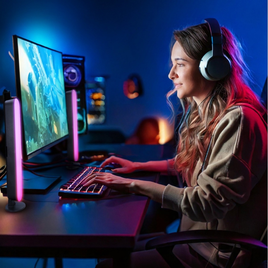 Illuminazione LED RGB per gaming + telecomando