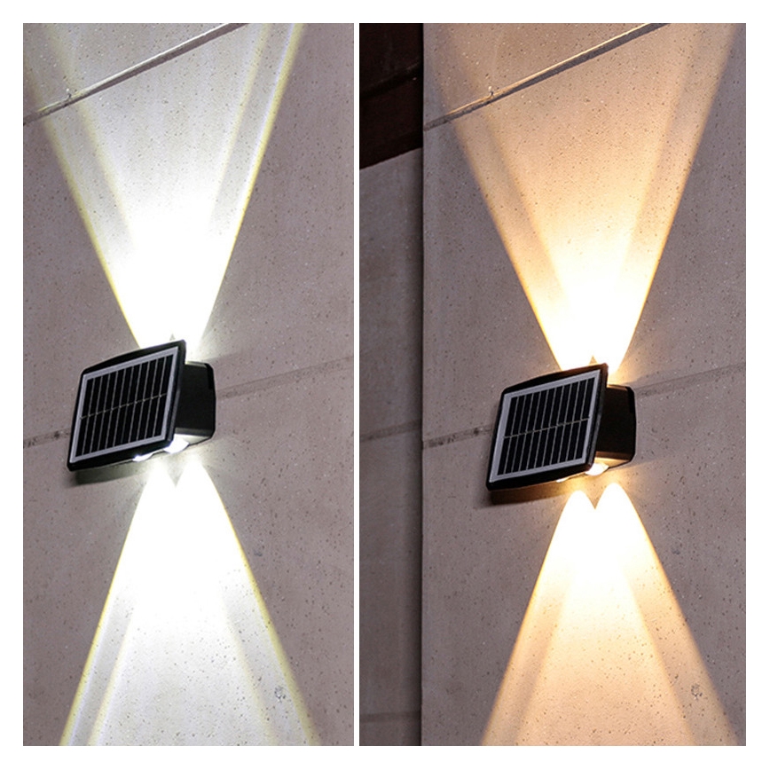 LED Lampada da parete solare LED/3,7V IP44 1200 mAh