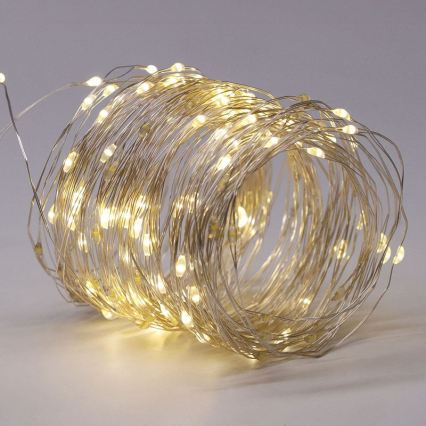 LED Solar-Dekorations-Lichterkette LED/3,7V 800 mAh 22 m