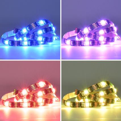LED RGB Striscia dimmerabile per TV LED/6W/5V Wi-Fi Tuya + telecomando