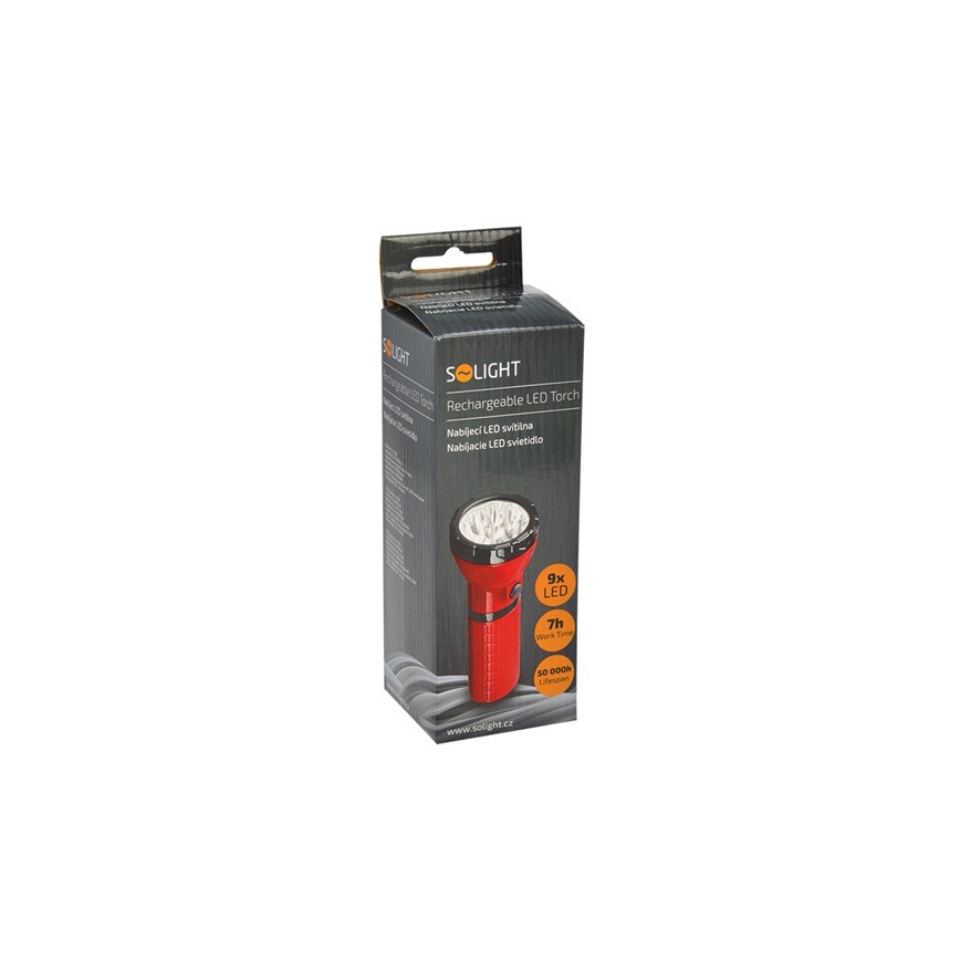 LED wiederaufladbare Taschenlampe 9xLED/4V