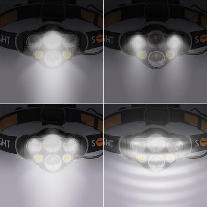 Lampada frontale LED ricaricabile LED/USB 2200mAh IP44