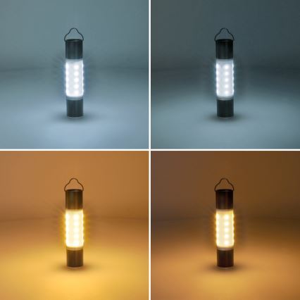 LED Ricaricabile campeggio flashlight con funzione di power bank LED/1500 mAh 3,7V IP44