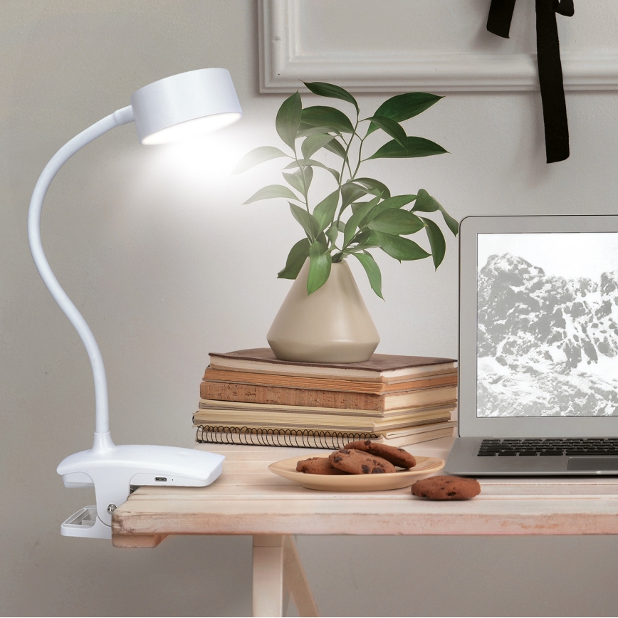 Dimmbare flexible LED-Leuchte mit Klemme LED/2W/1800 mAh 3000/4000/6500K weiß