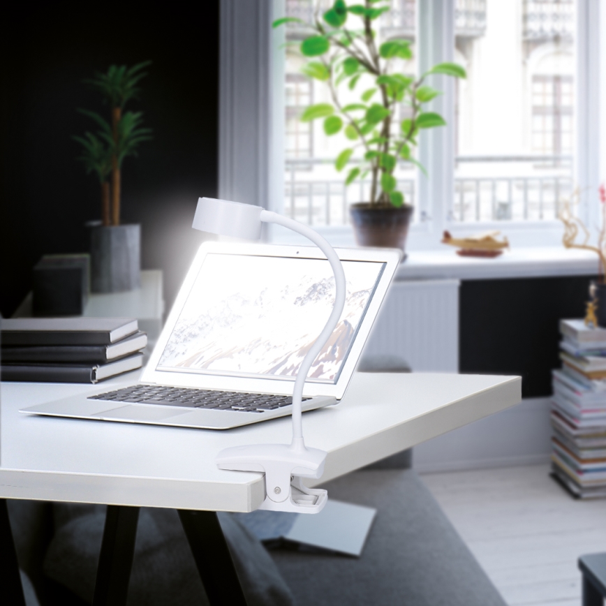 Dimmbare flexible LED-Leuchte mit Klemme LED/2W/1800 mAh 3000/4000/6500K weiß