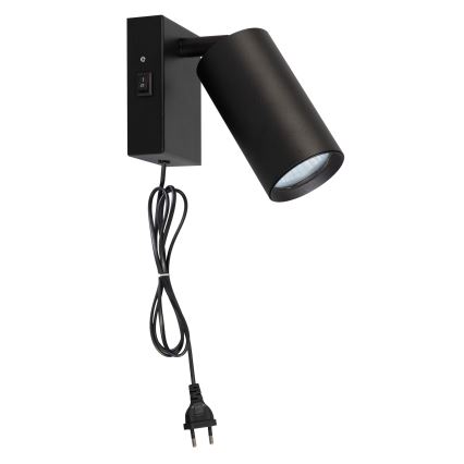 Applique da parete CELE 1xGU10/30W/230V nero
