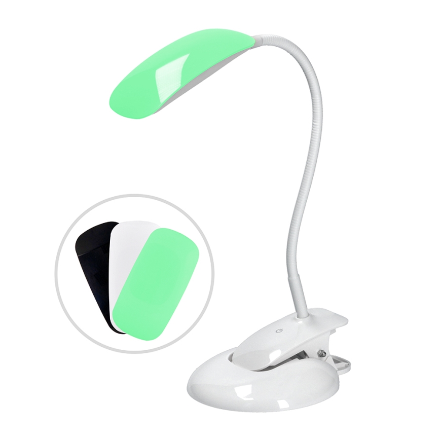 Lampada LED da tavolo dimmerabile con base e Clip LED/5W/230V