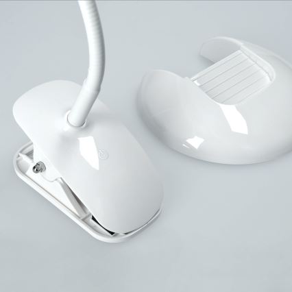 Lampada LED da tavolo dimmerabile con base e Clip LED/5W/230V