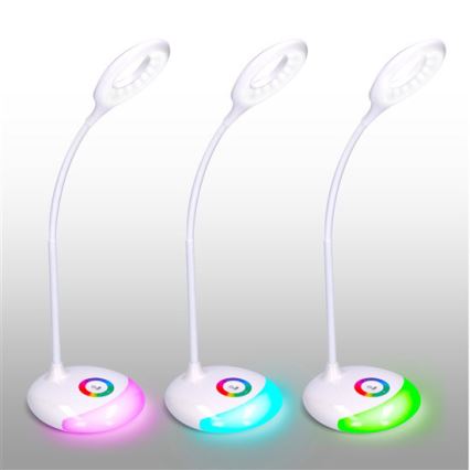 Lampada LED RGB da tavolo dimmerabile ricaricabile LED/5W/5V 1800 mAh