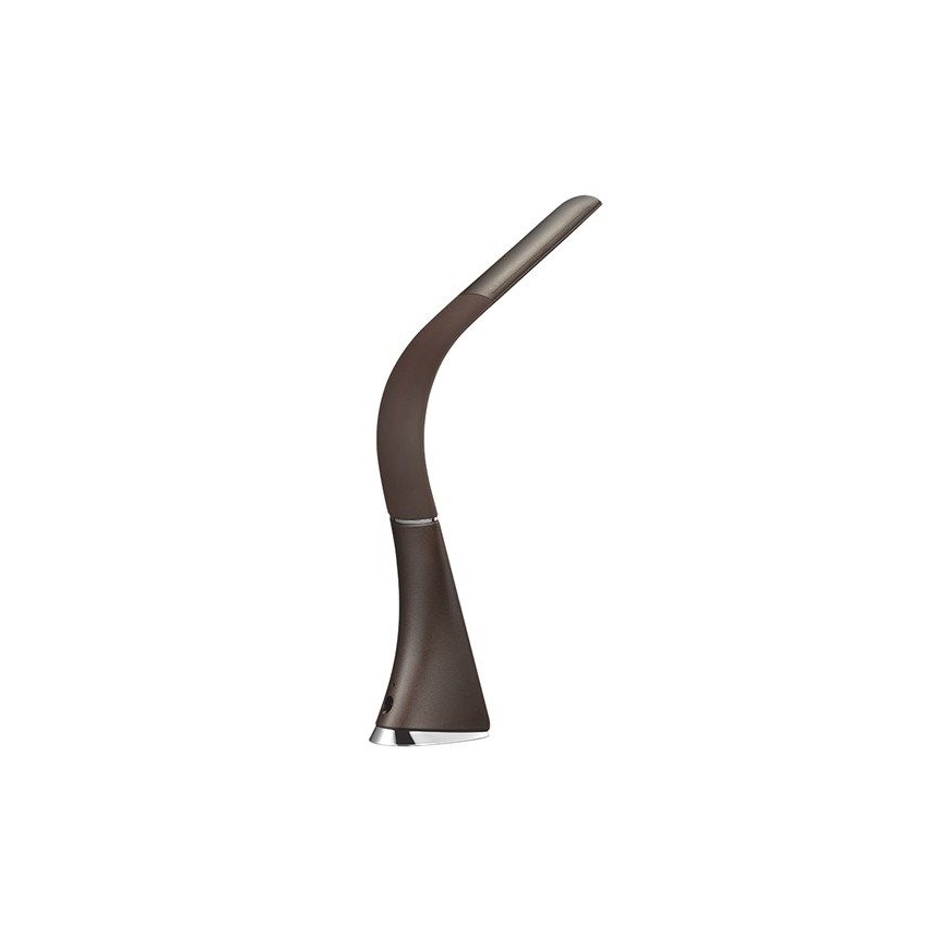 Lampada LED da tavolo dimmerabile con display LED/6W/230V marrone