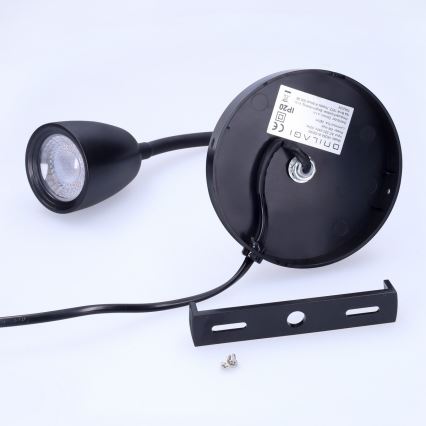 LED Lampada da parete dimmerabile LED/4W/230V nero