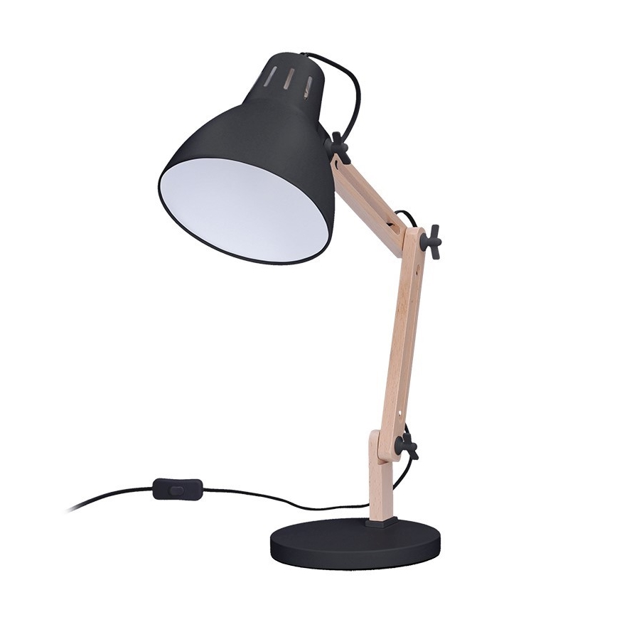Lampe de table FALUN 1xE27/25W/230V noir/chêne