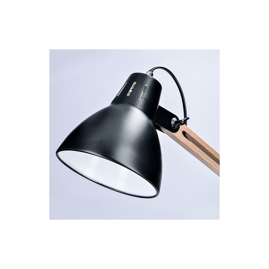 Lampe de table FALUN 1xE27/25W/230V noir/chêne