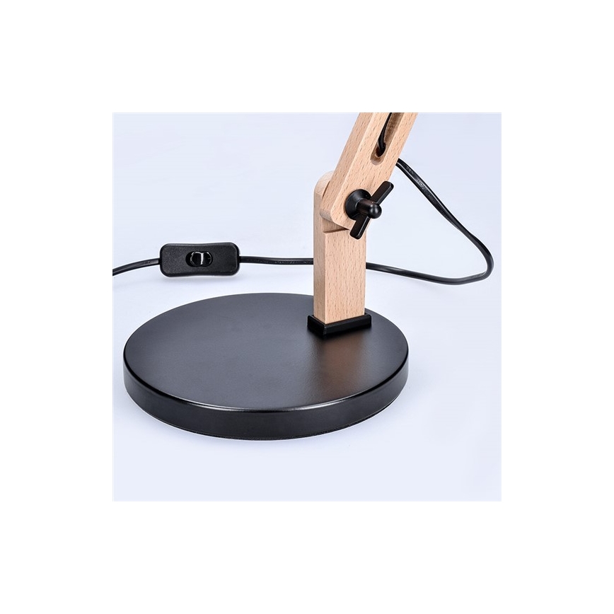 Lampe de table FALUN 1xE27/25W/230V noir/chêne