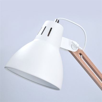 Lampe de table FALUN 1xE27/25W/230V blanc/chêne