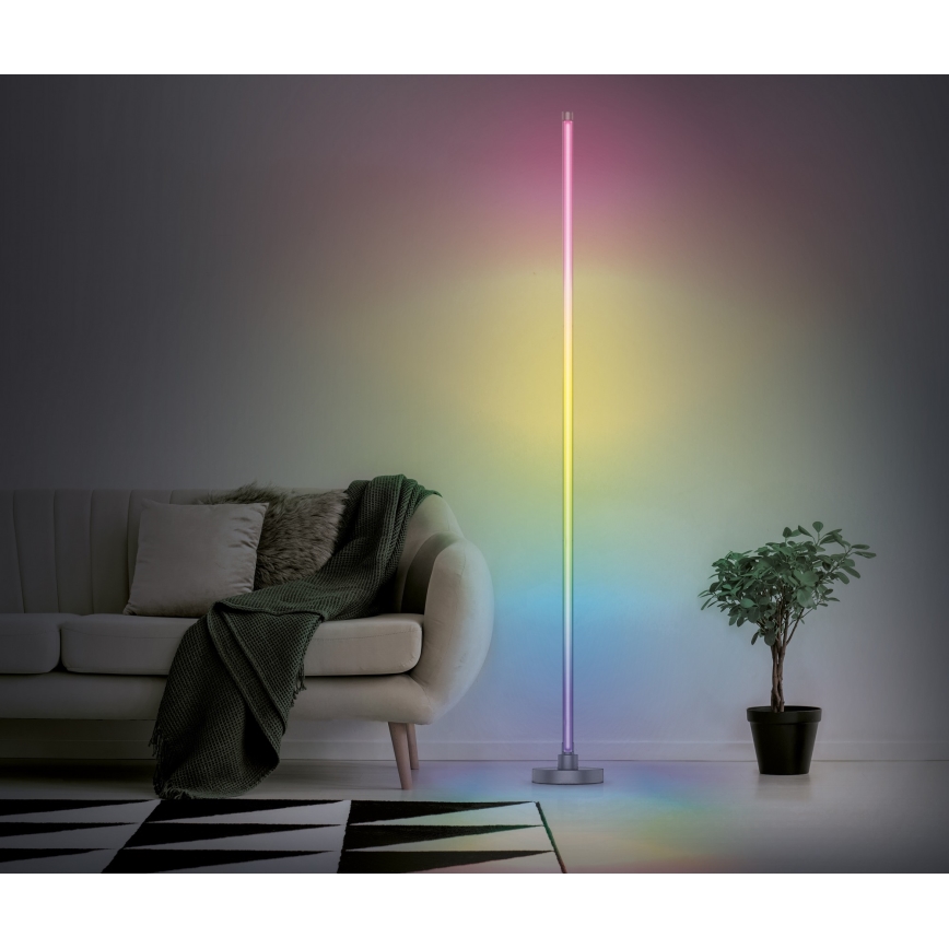 Lampada da terra dimmerabile LED RGB RAINBOW LED/18W/230V Wi-Fi Tuya + telecomando