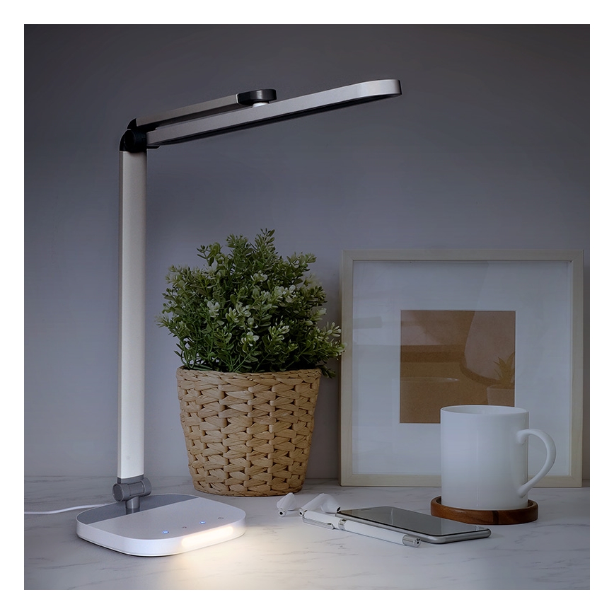 Lampada da tavolo LED dimmerabile con funzione Touch con notte illuminazione LED/10W/5V 3000/4000/5000K bianco