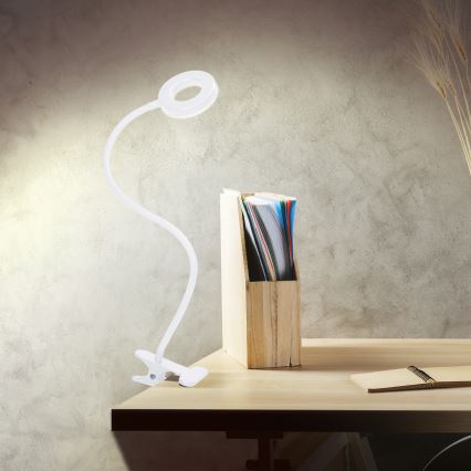 Dimmbare LED-Tischlampe mit Clip LED/8W/230V 3000/4000/5000K weiß