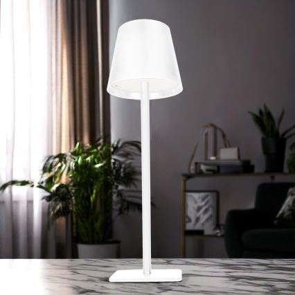 Lampada da tavolo ricaricabile dimmerabile a sfioramento LUCCA LED/3,7V 3000/4000/6500K 2000 mAh bianca