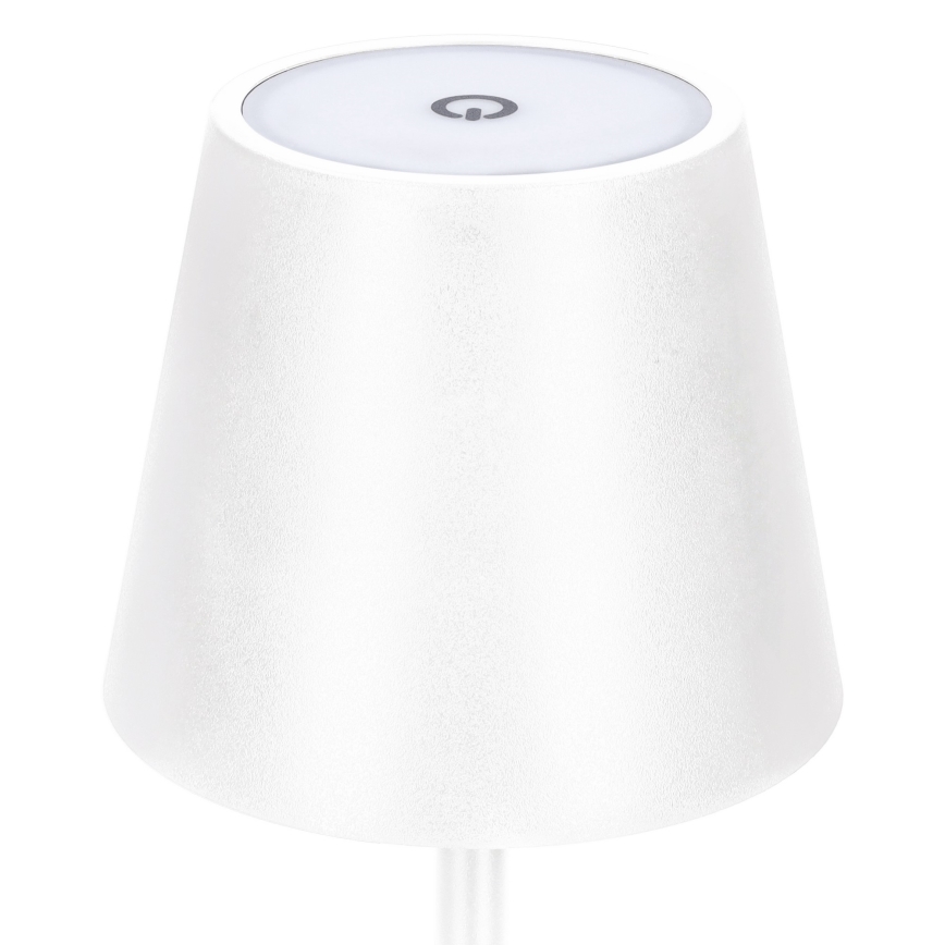 Lampe de table tactile LED rechargeable à intensité variable LUCCA LED/3,7V 3000/4000/6500K 2000 mAh blanche