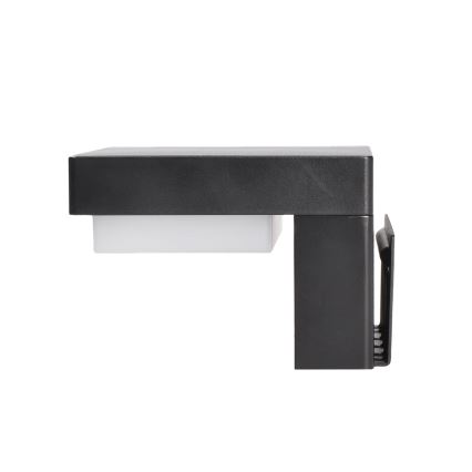 LED Applique solare con sensore di movimento e crepuscolare PALERMO LED/5W/2000 mAh IP54 nero